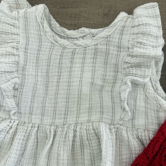 Cat & Jack Red and White Kids Dress Set - Picture 4 of 10